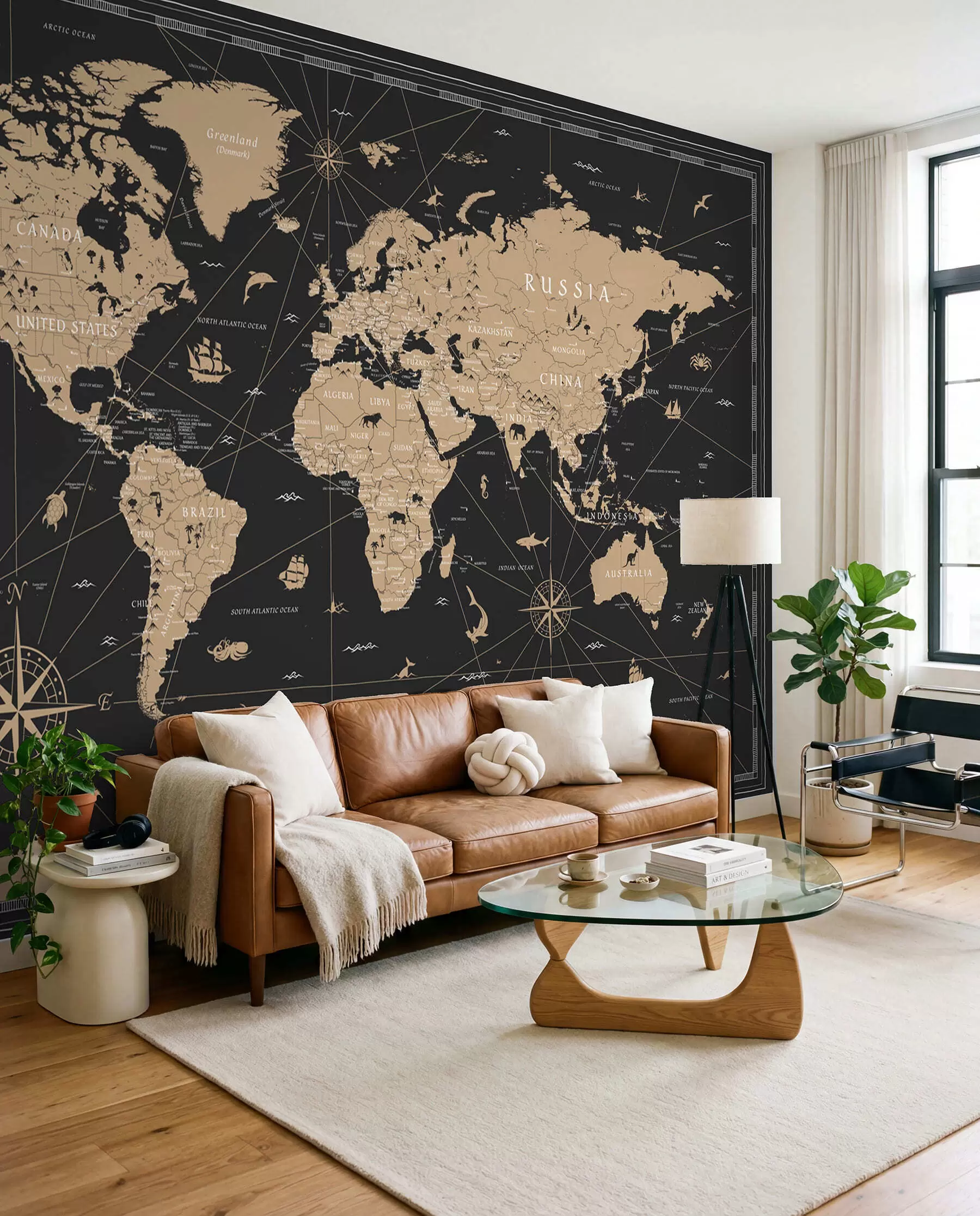 Fototapeta Mapa świata po zmroku u50401