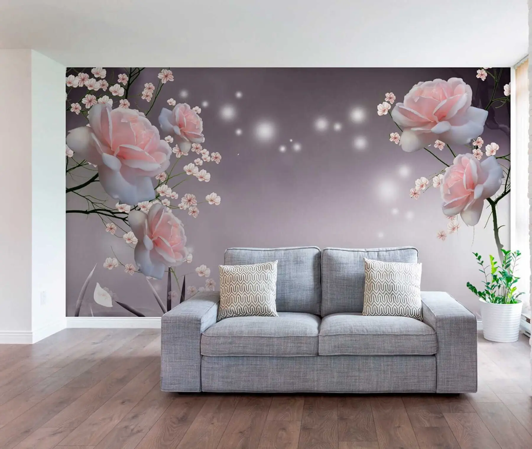 Fototapeta Róże na falach wody u01045