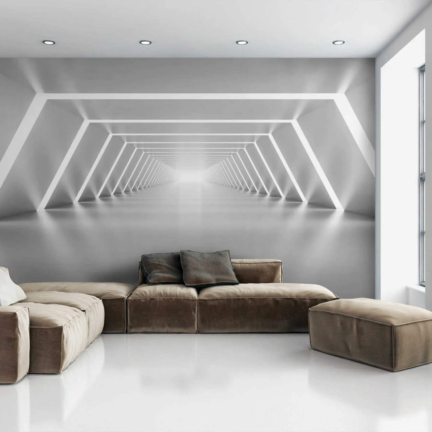 Fototapeta Szary tunel u03369