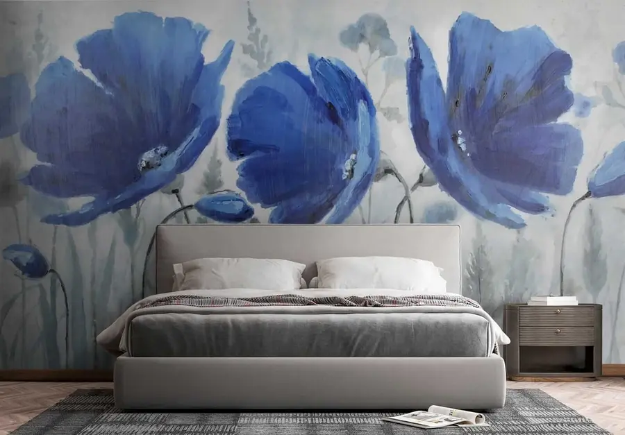 Fototapeta Niebieskie kwiaty u07033