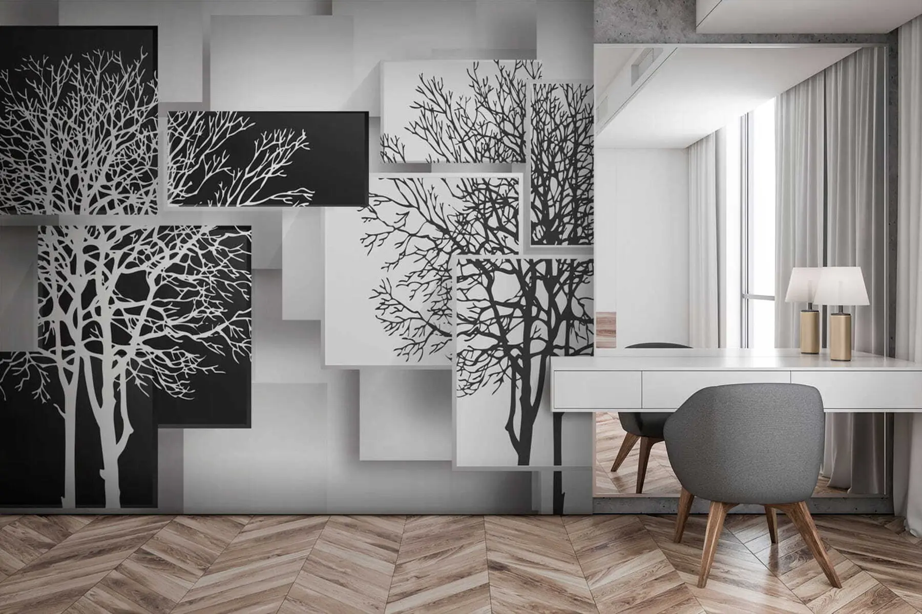 Fototapeta Drzewo Yin Yan u09369