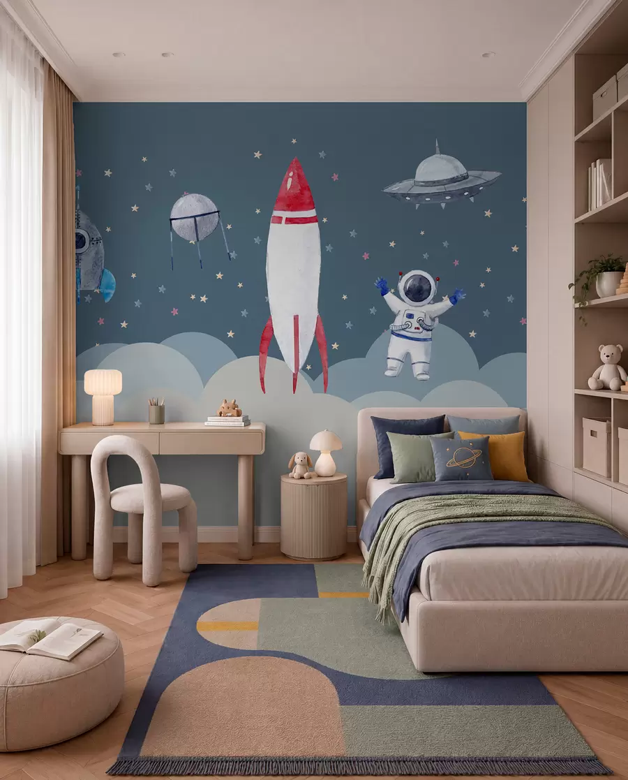 Fototapeta Załoga małych astronautów u09813