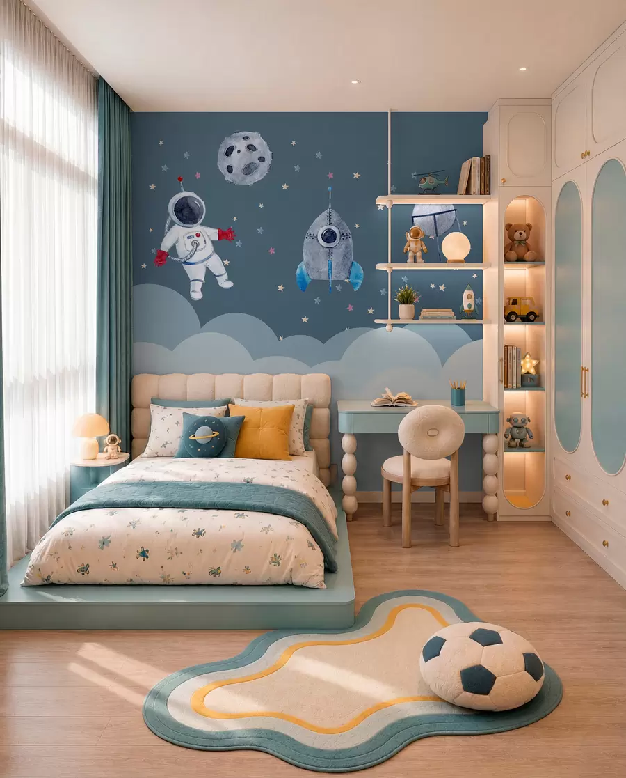 Fototapeta Załoga małych astronautów u09813