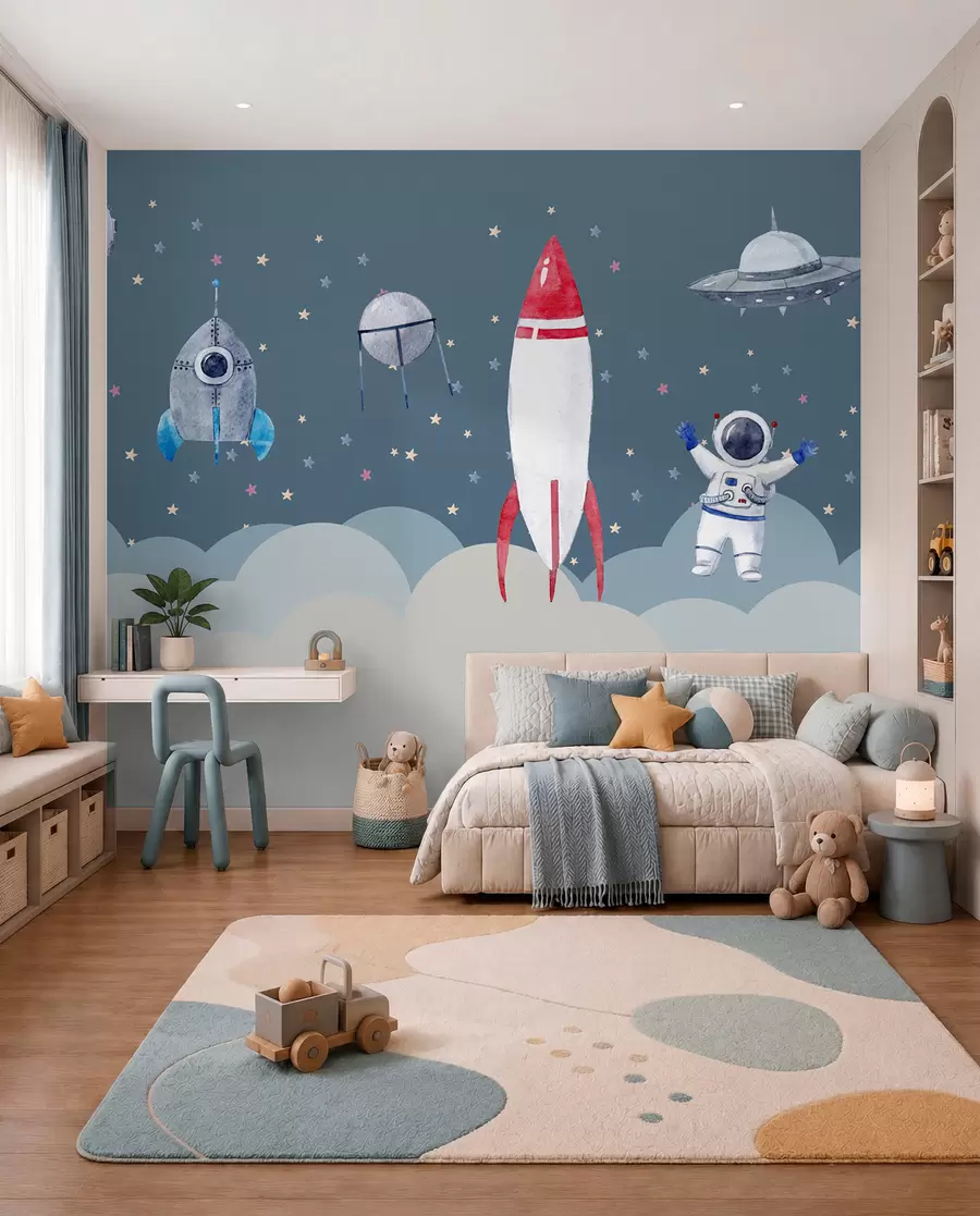 Fototapeta Załoga małych astronautów u09813
