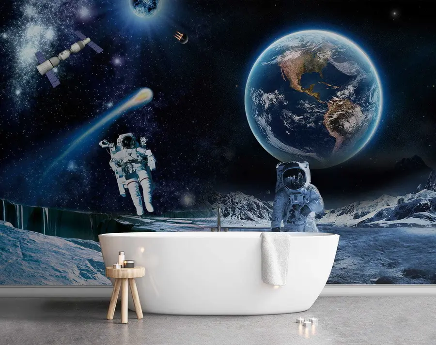 Fototapeta Astronauci na Księżycu u23243