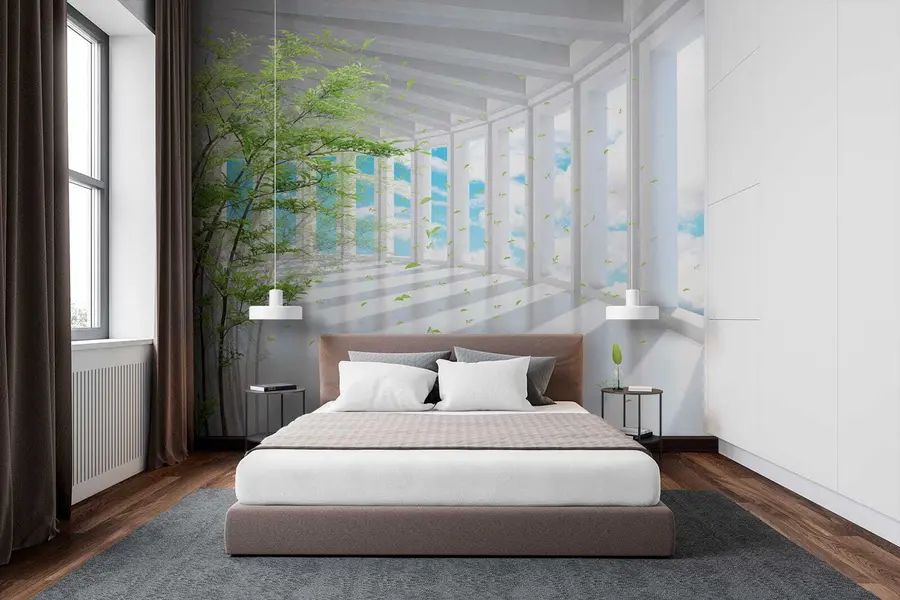 Fototapeta Tunel z widokiem na chmury u29922