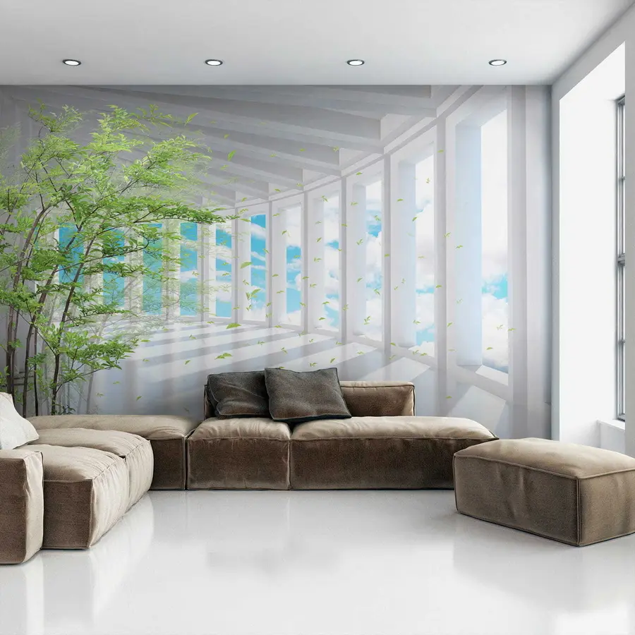 Fototapeta Tunel z widokiem na chmury u29922