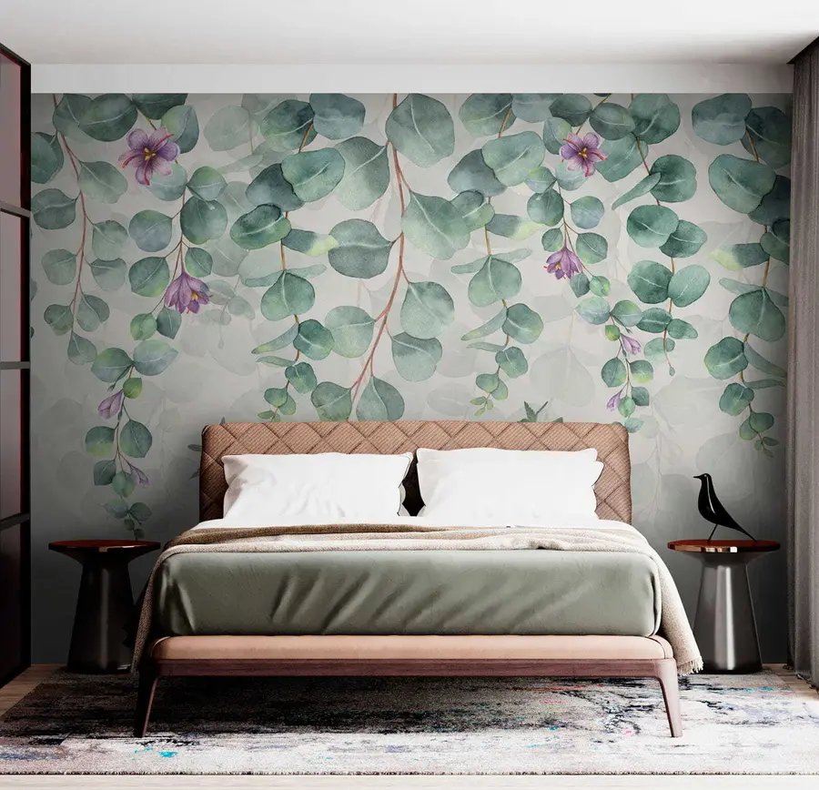 Fototapeta Wiszące gałęzie z kwiatami u36206