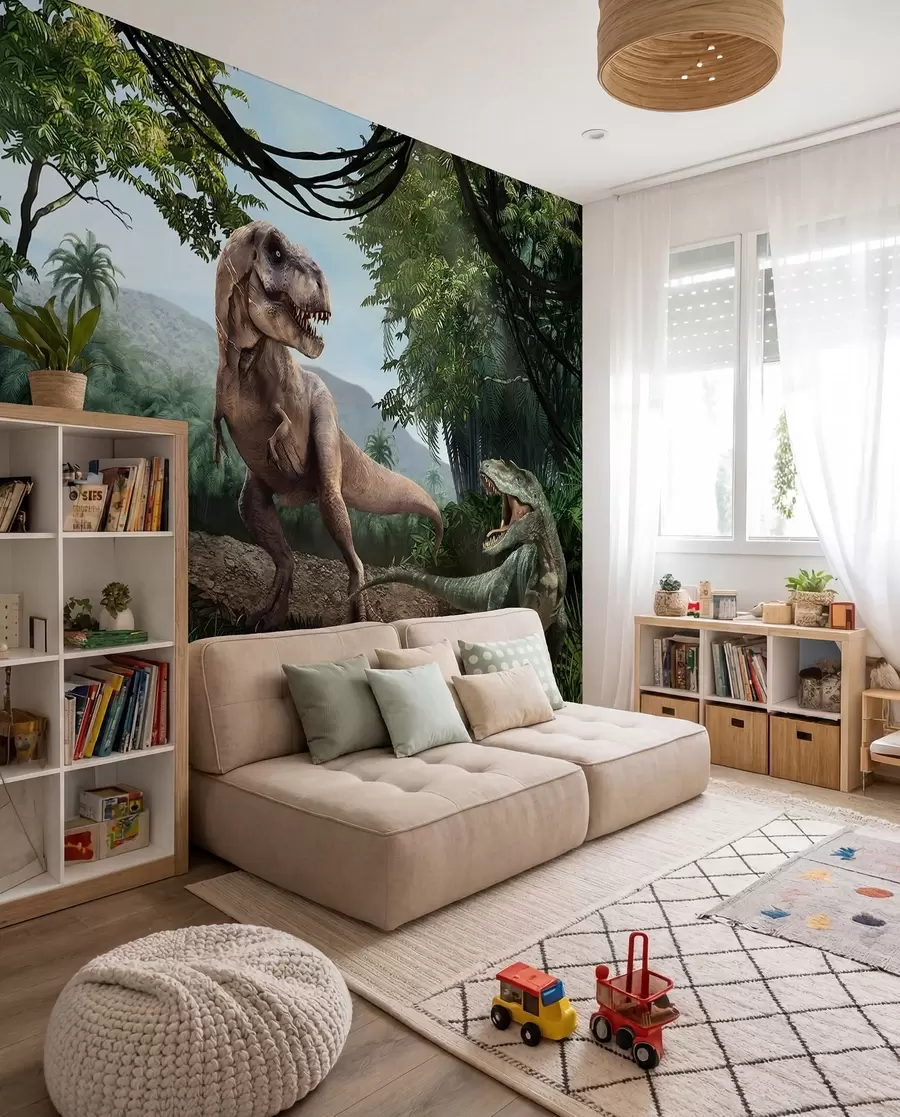 Fototapeta Dinozaury w dżungli u36756