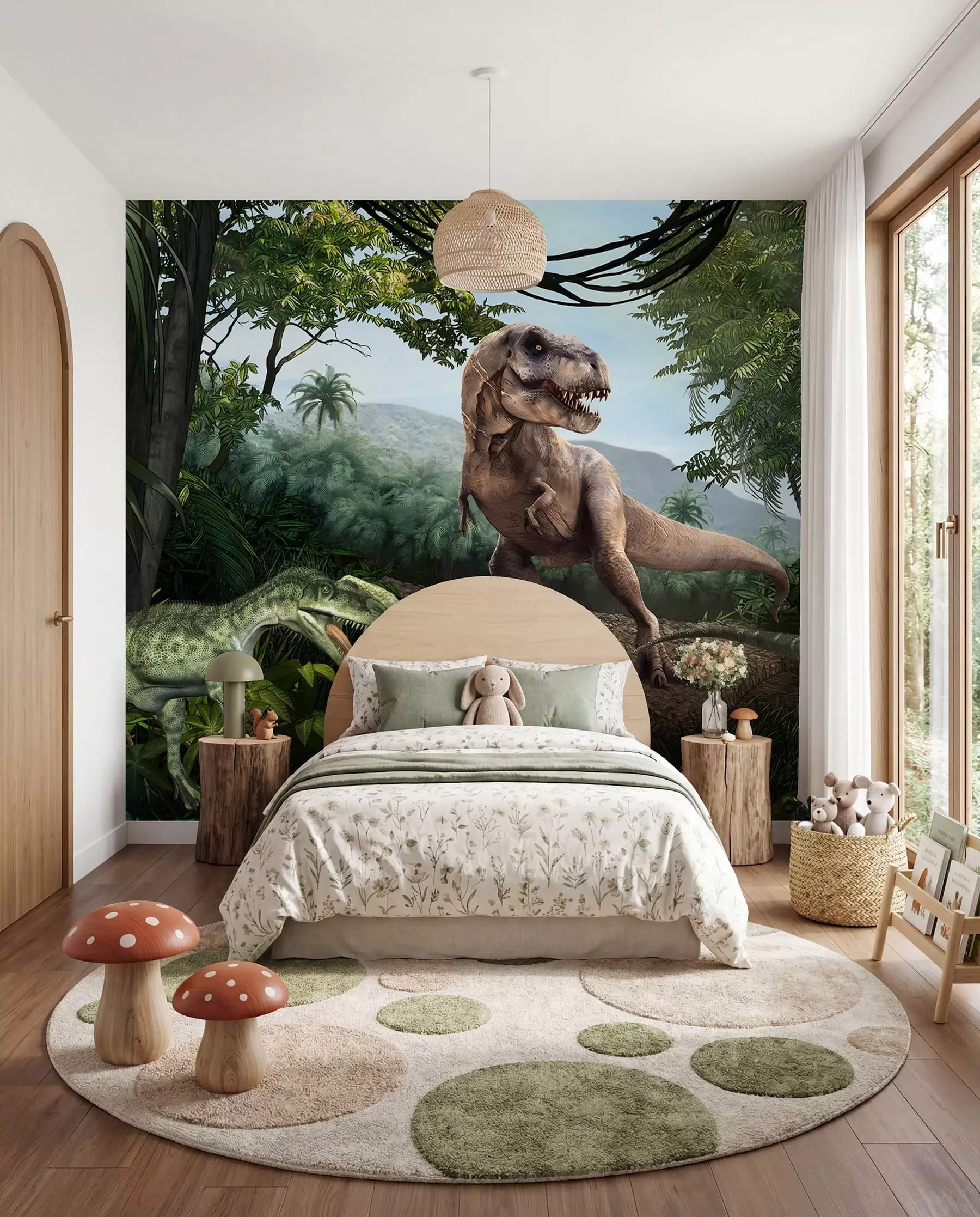 Fototapeta Dinozaury w dżungli u36756