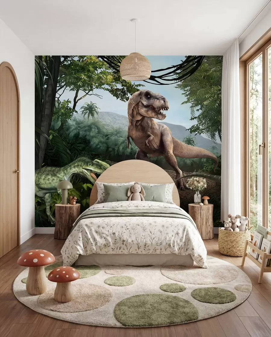 Fototapeta Dinozaury w dżungli u36756