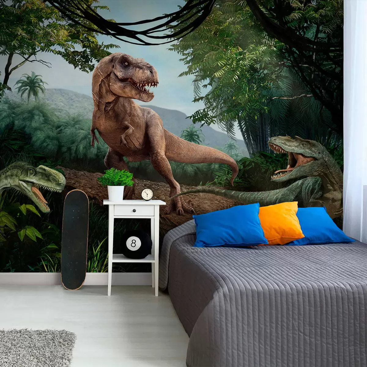 Fototapeta Dinozaury w dżungli u36756