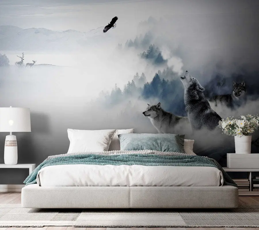 Fototapeta Wilki w lesie u42161