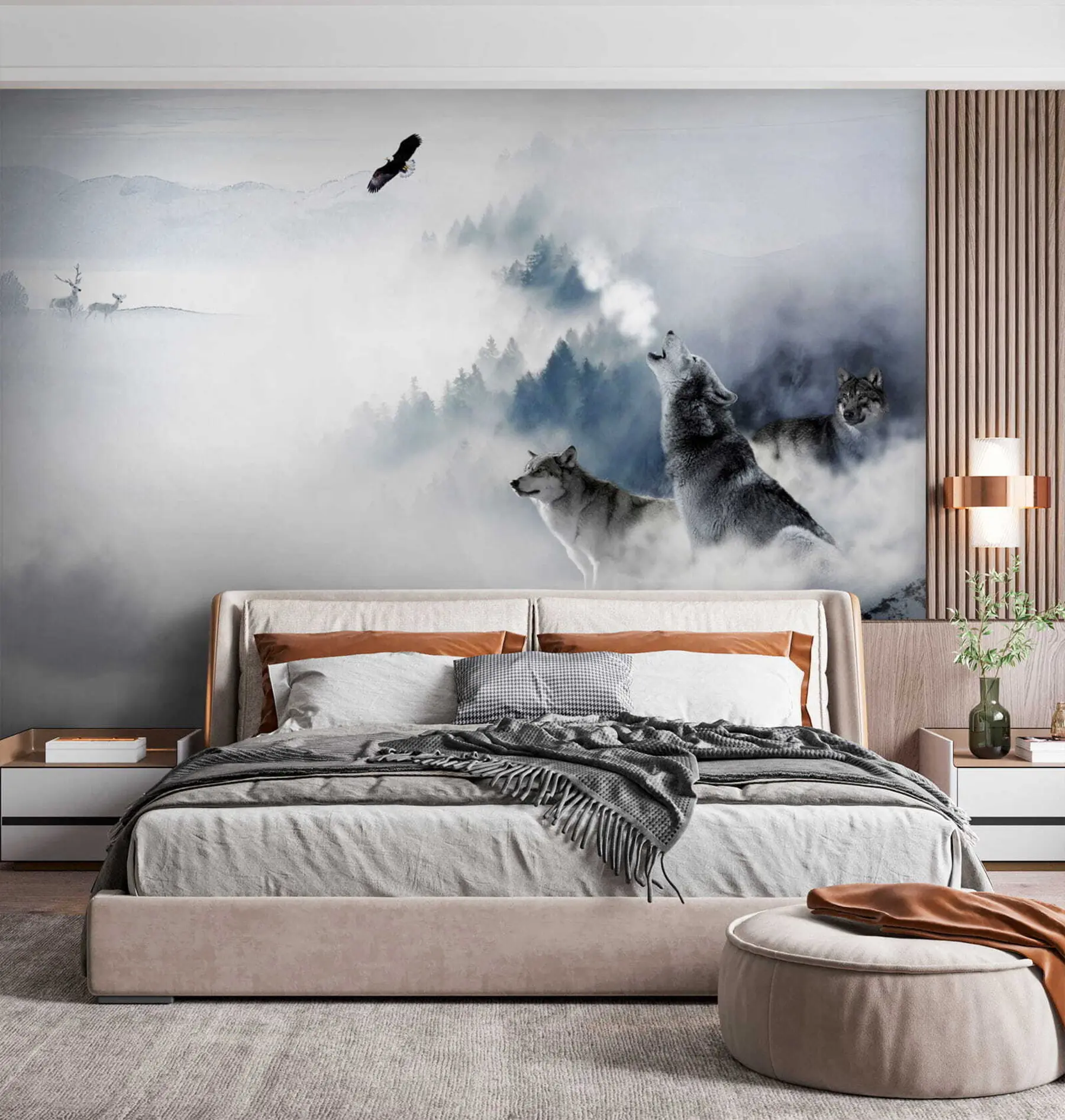 Fototapeta Wilki w lesie u42161