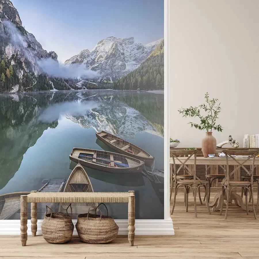 Fototapeta Krajobraz z łodziami u44826