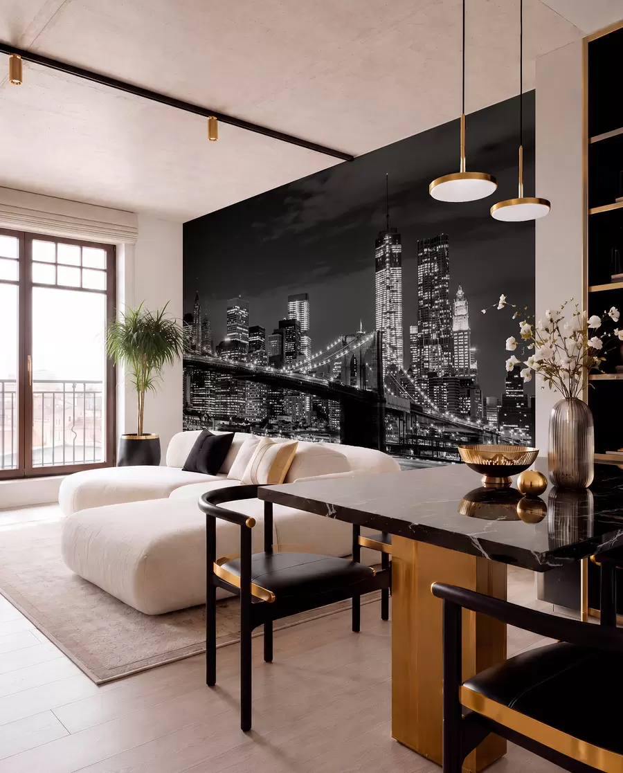 Fototapeta Brooklyn w monochromie u56428