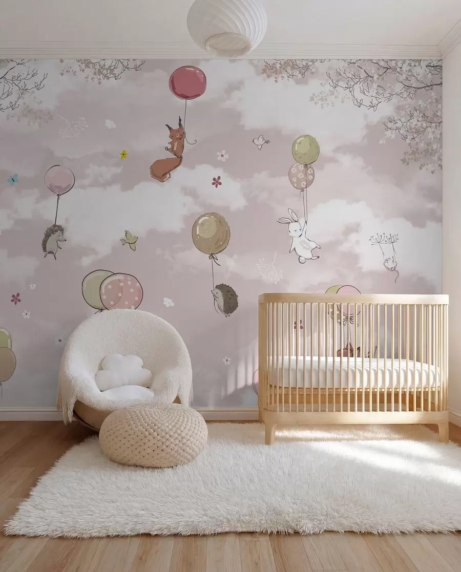 Fototapeta Balony na ogrzane powietrze w chmurach u59963