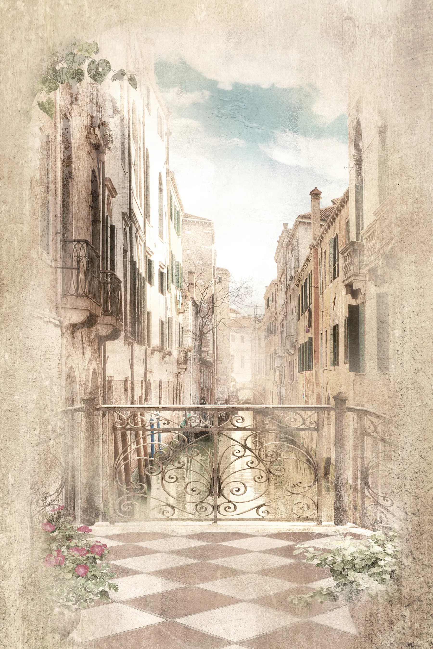 Fototapeta Balkon, włoska ulica u60320