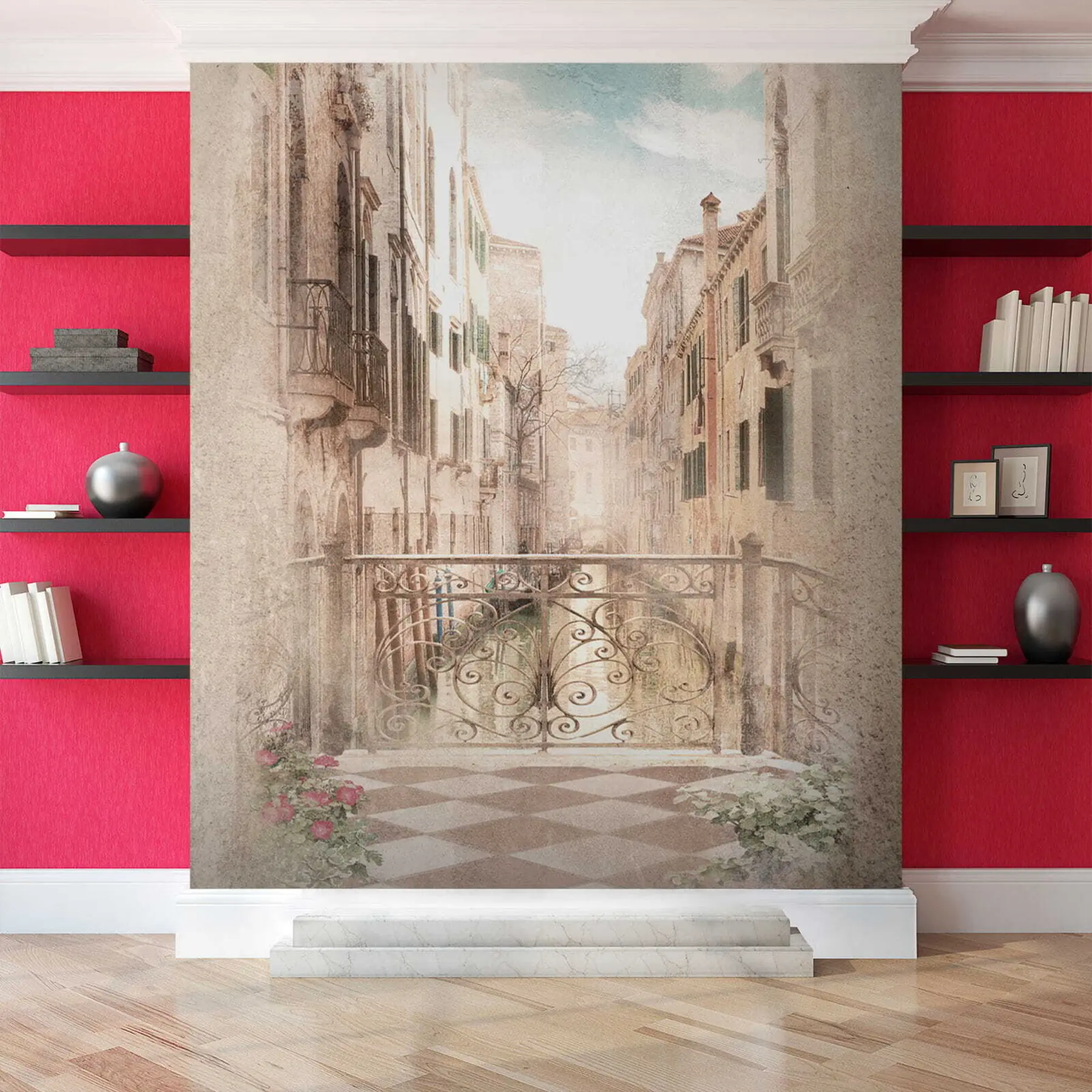 Fototapeta Balkon, włoska ulica u60320