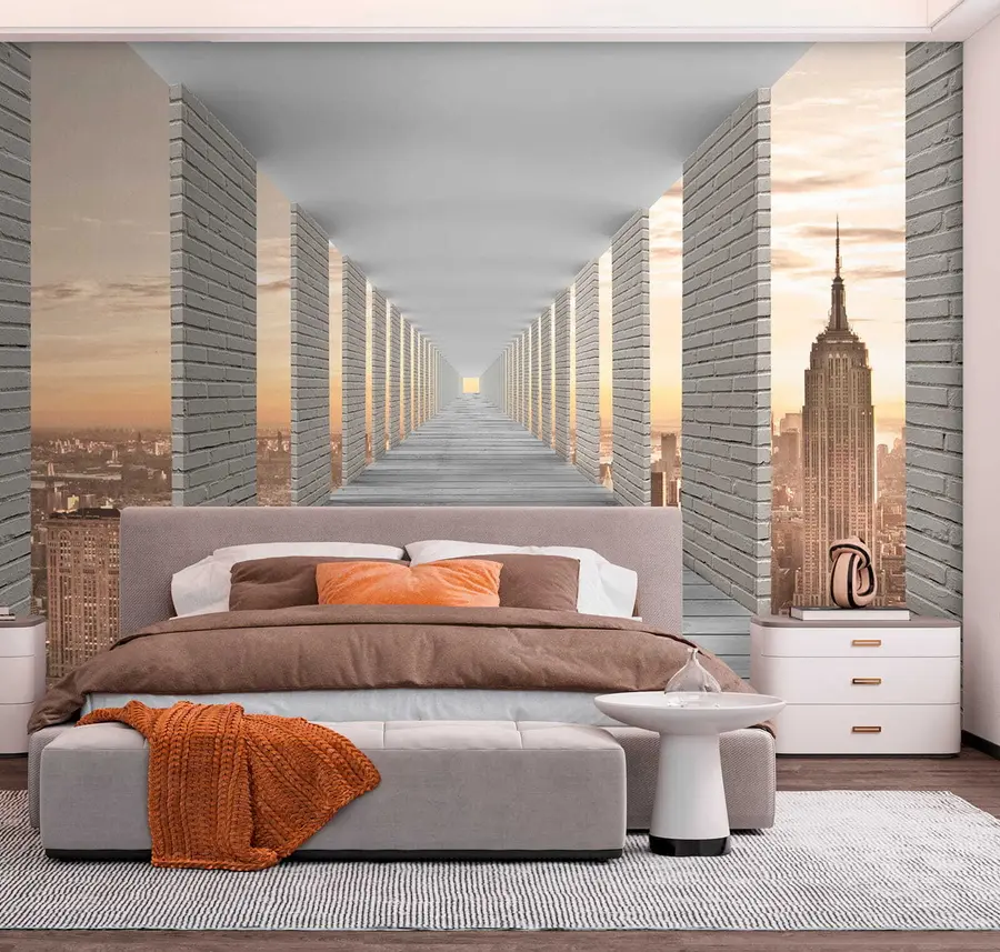 Fototapeta Tunel z widokiem na Nowy Jork u59788