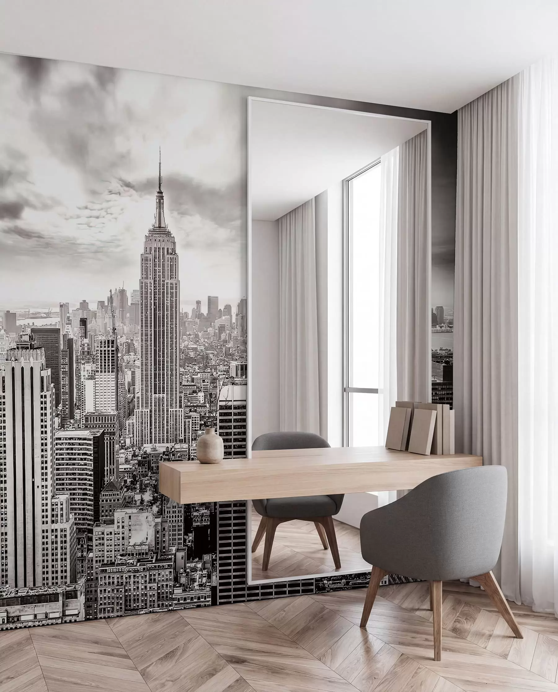 Fototapeta Manhattan w monochromie u58762