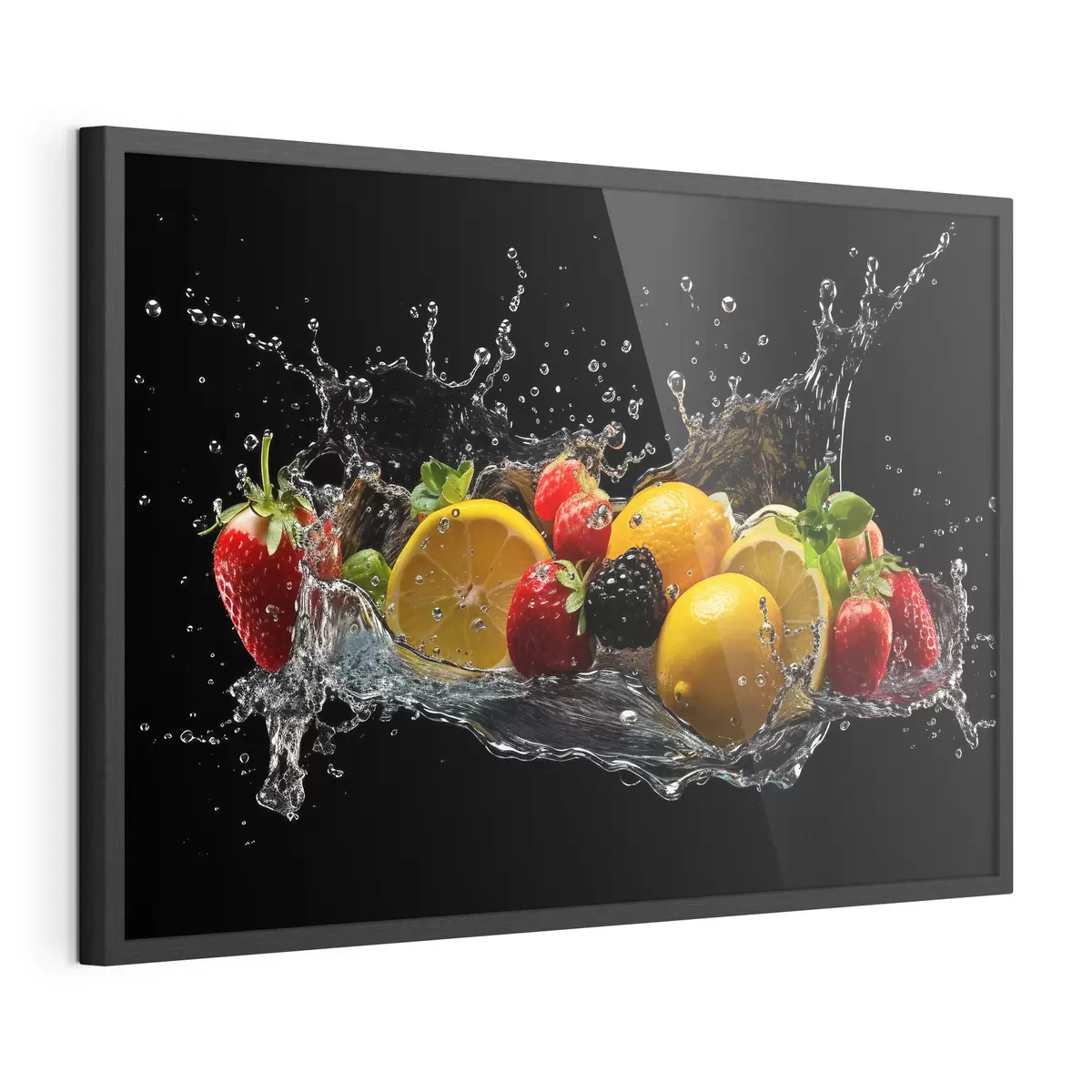 Plakat Owoce w odrobinie wody f37044