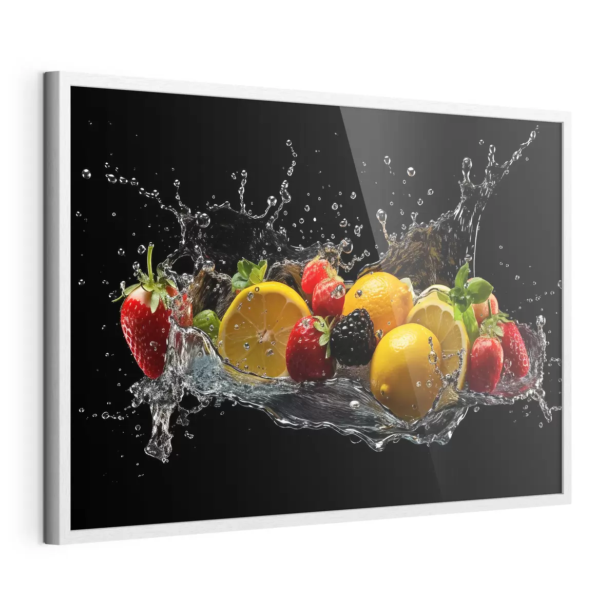 Plakat Owoce w odrobinie wody f37044