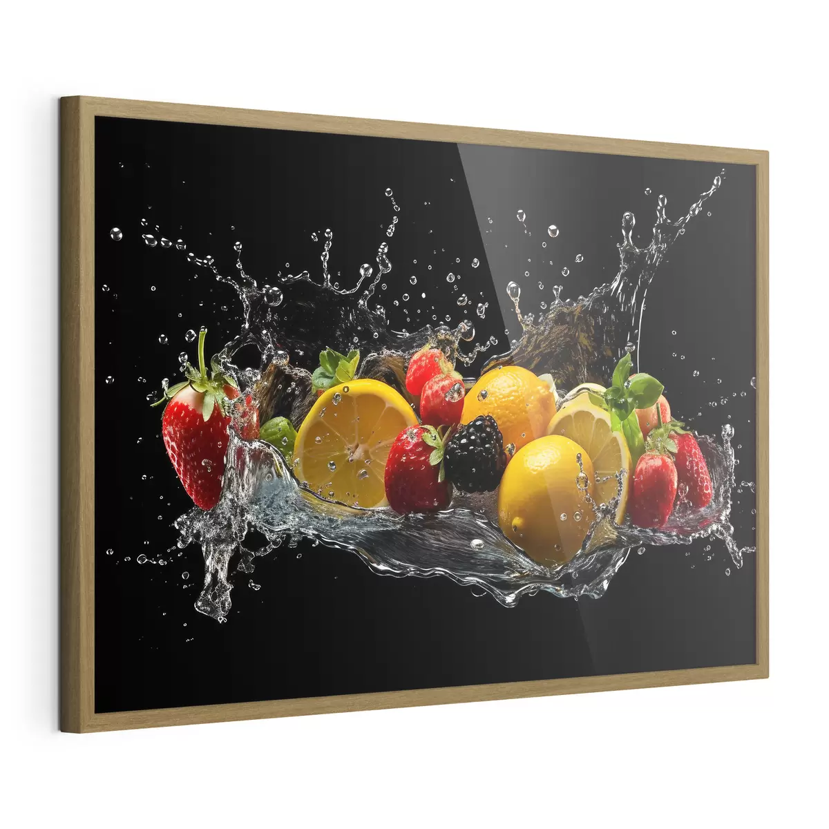 Plakat Owoce w odrobinie wody f37044