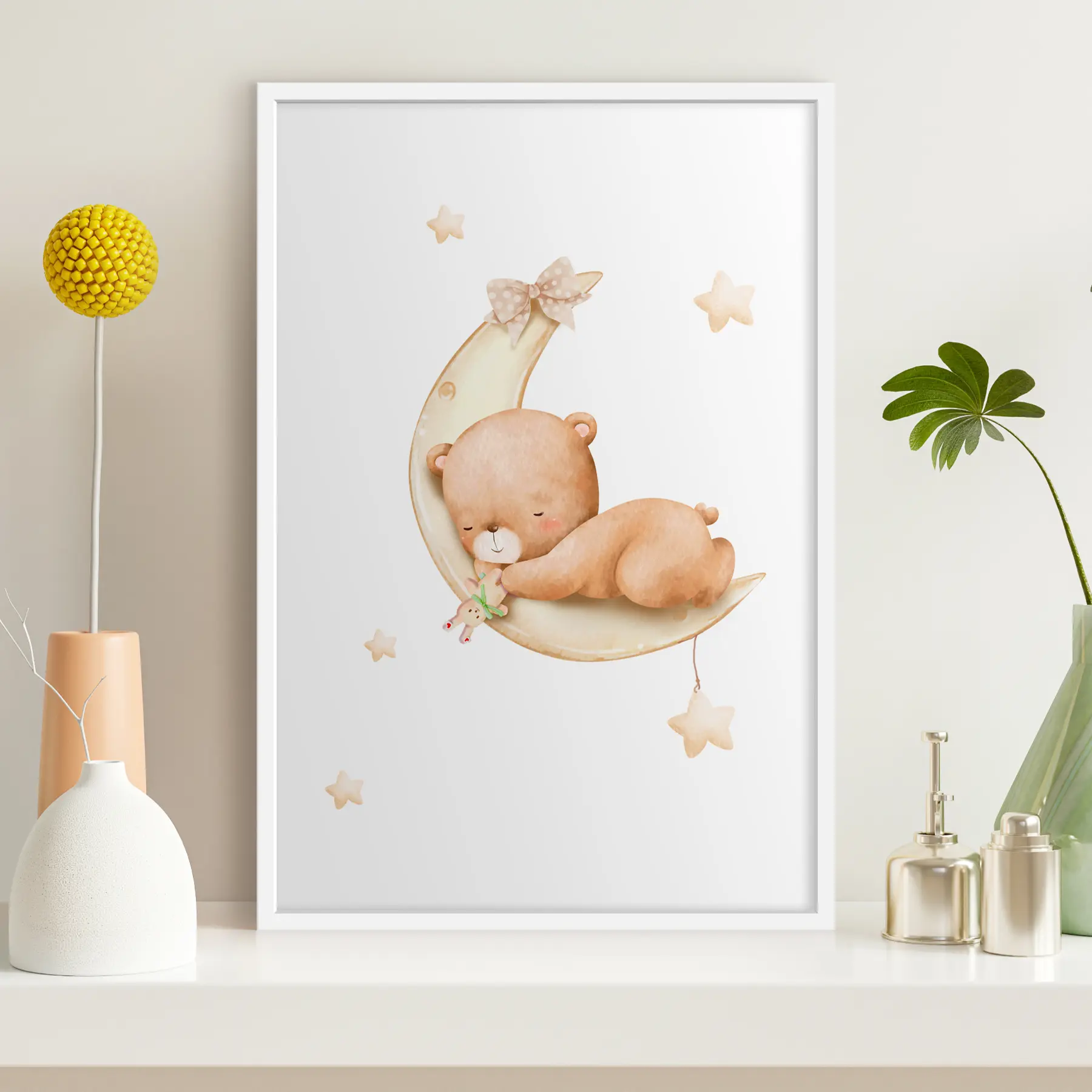 Fototapeta Śpiący niedźwiedź na księżycu f37917