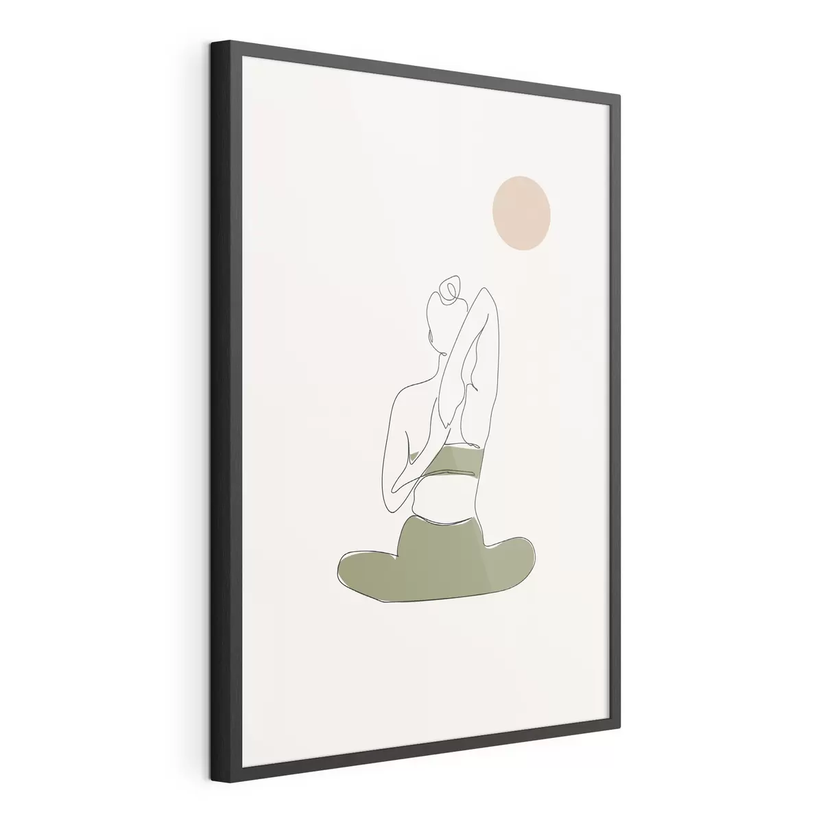Plakat Dziewczyna joga pozować krowa asana f37994