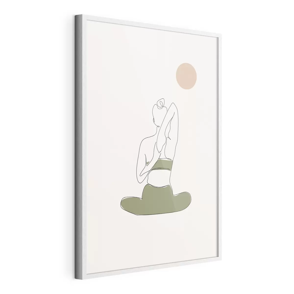 Plakat Dziewczyna joga pozować krowa asana f37994