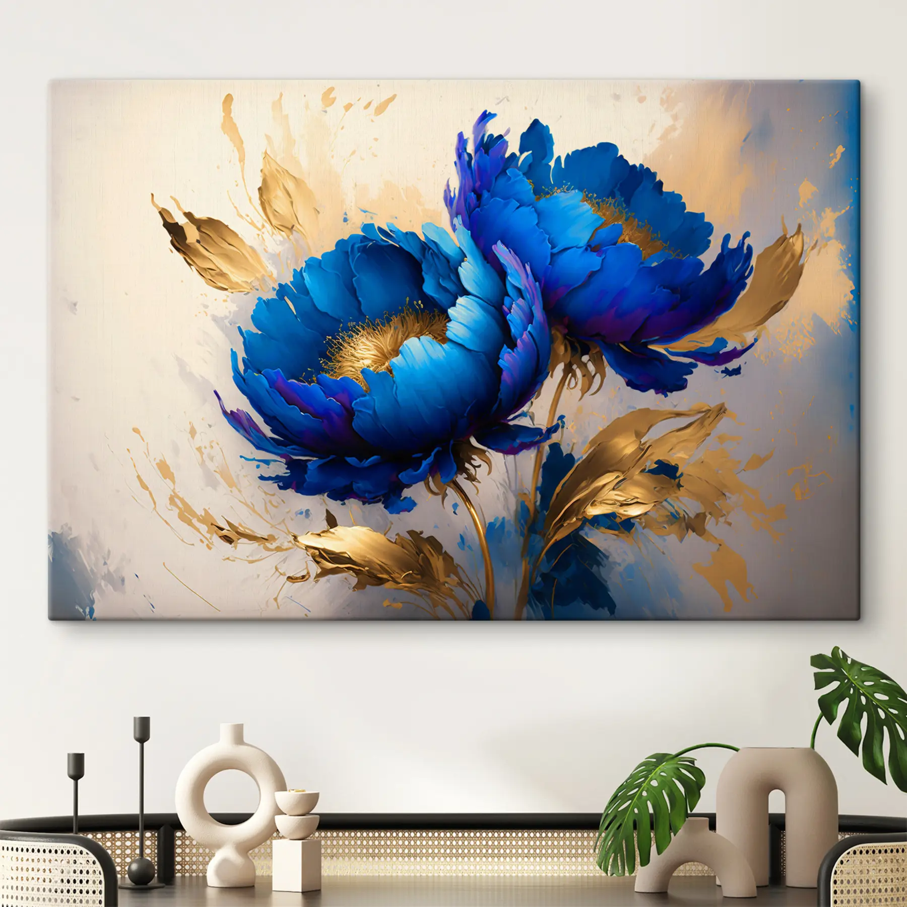 Fototapeta Niebieskie piwonie s37843