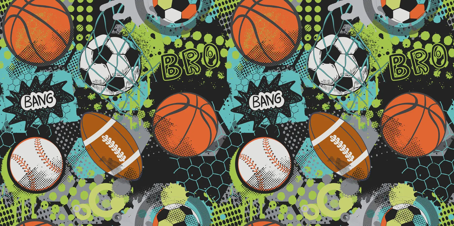 Fototapeta Abstrakcja z piłkami sportowymi u99729