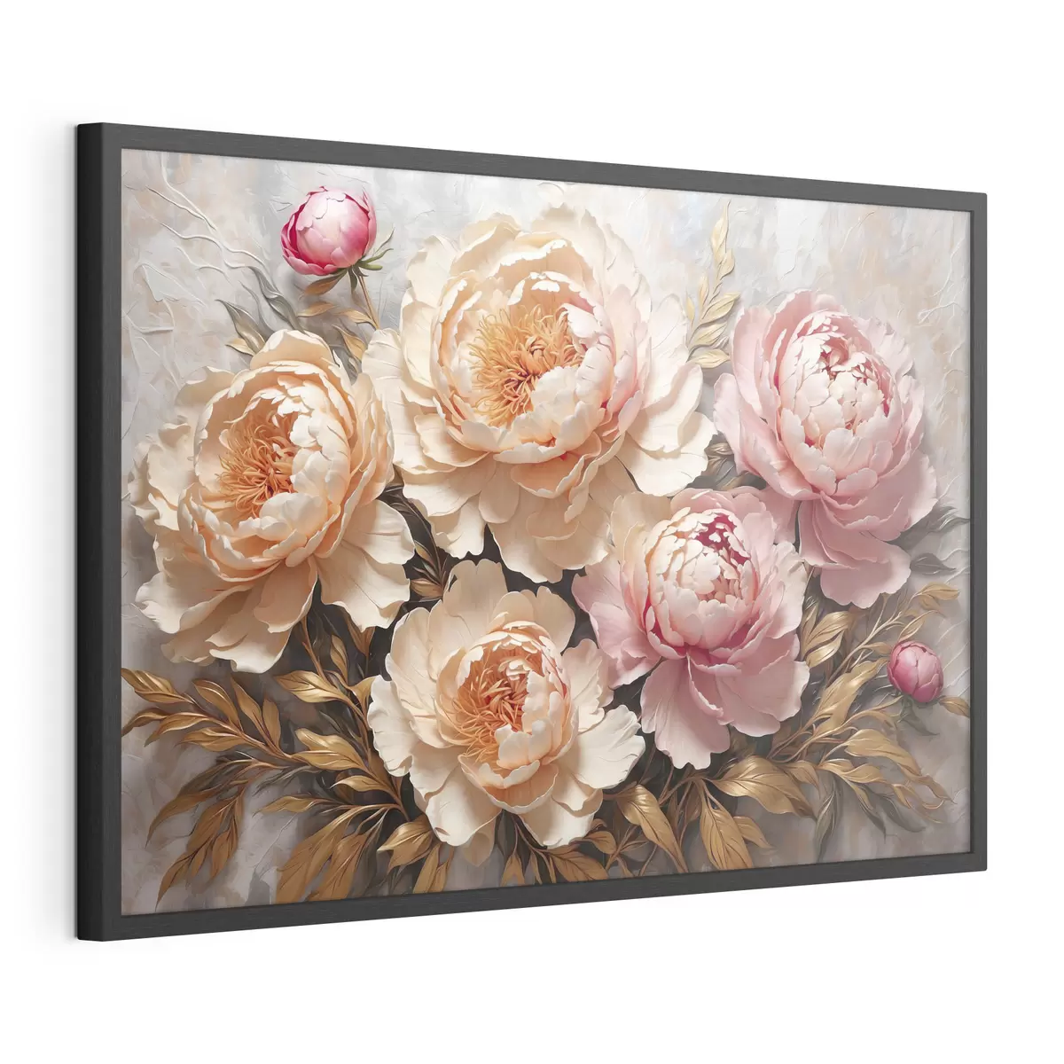 Plakat Piwonie w ciepłych kolorach f38065