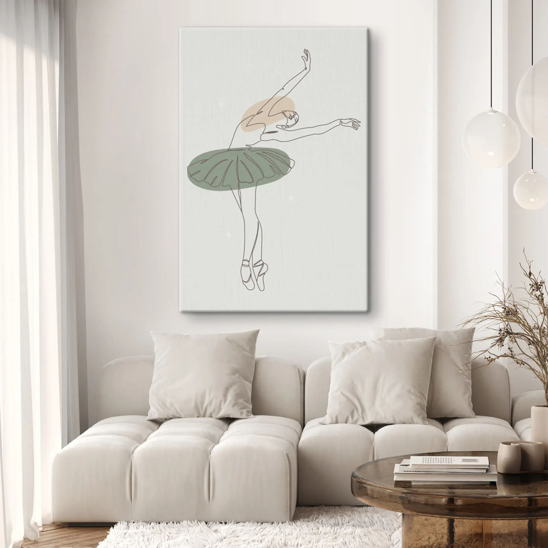 Fototapeta Linie minimalizmu w stylu boho w stylu baletnicy s38076