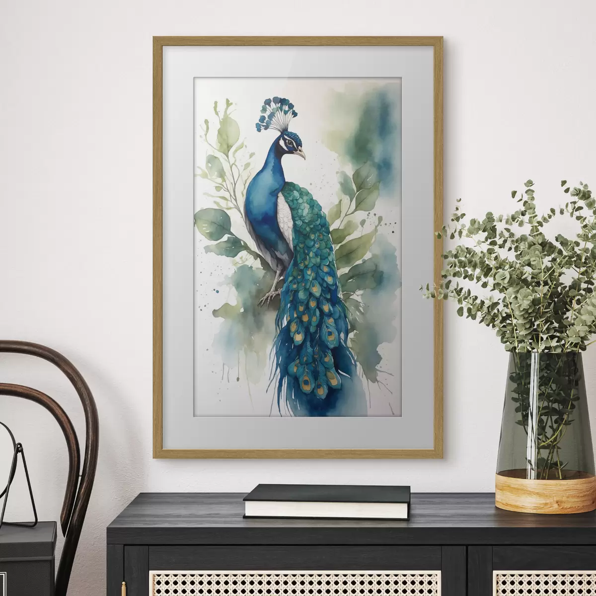 Plakat Paw w akwareli f38189