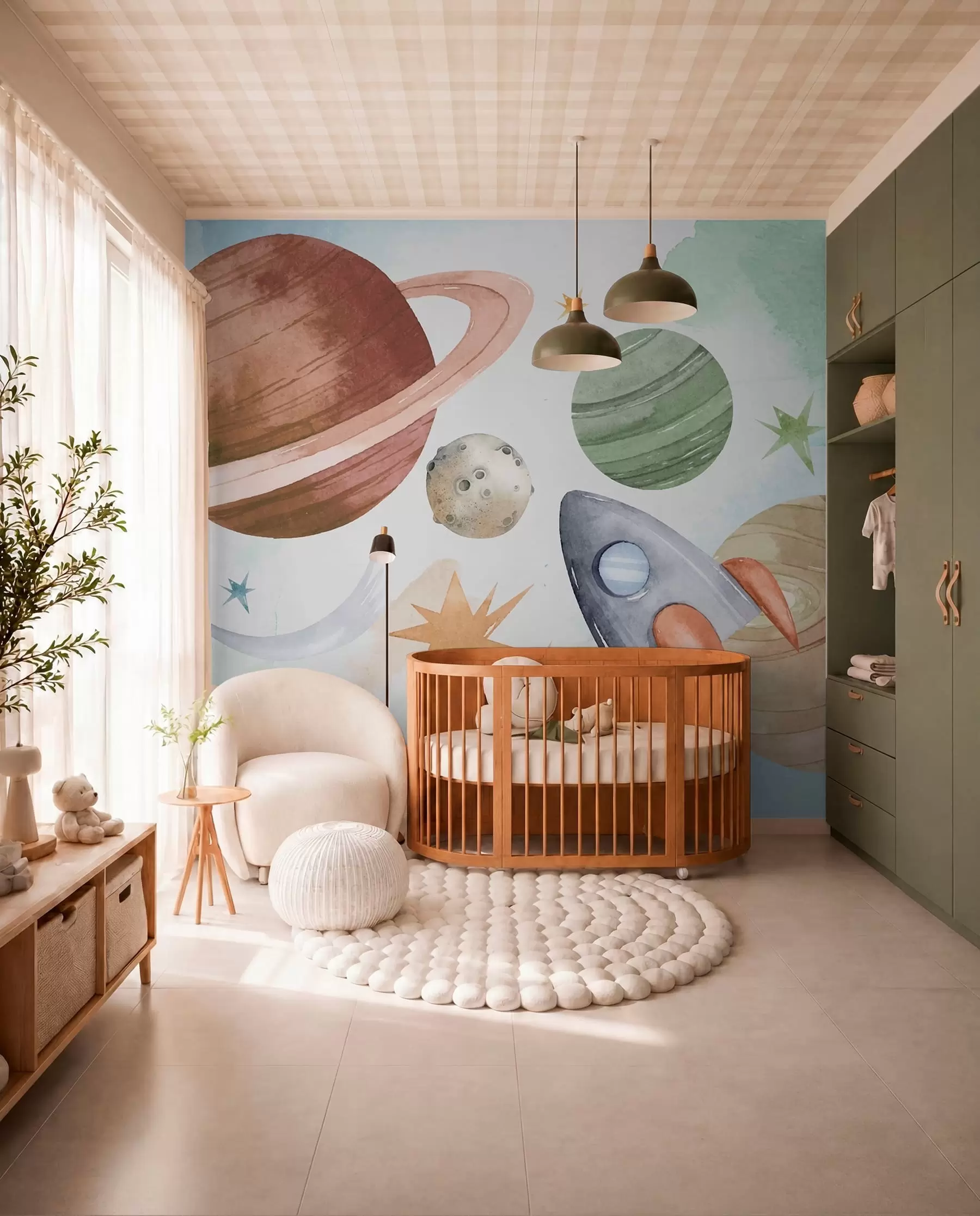 Fototapeta Parada pastelowych planet w00539