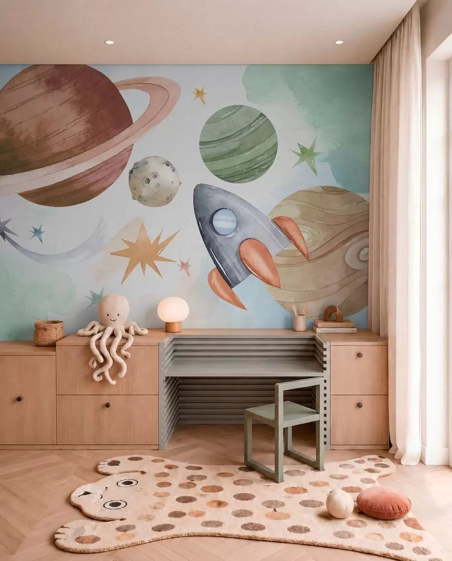 Fototapeta Parada pastelowych planet w00539
