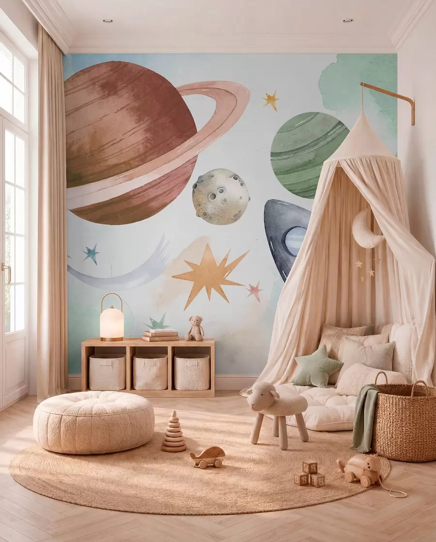 Fototapeta Parada pastelowych planet w00539
