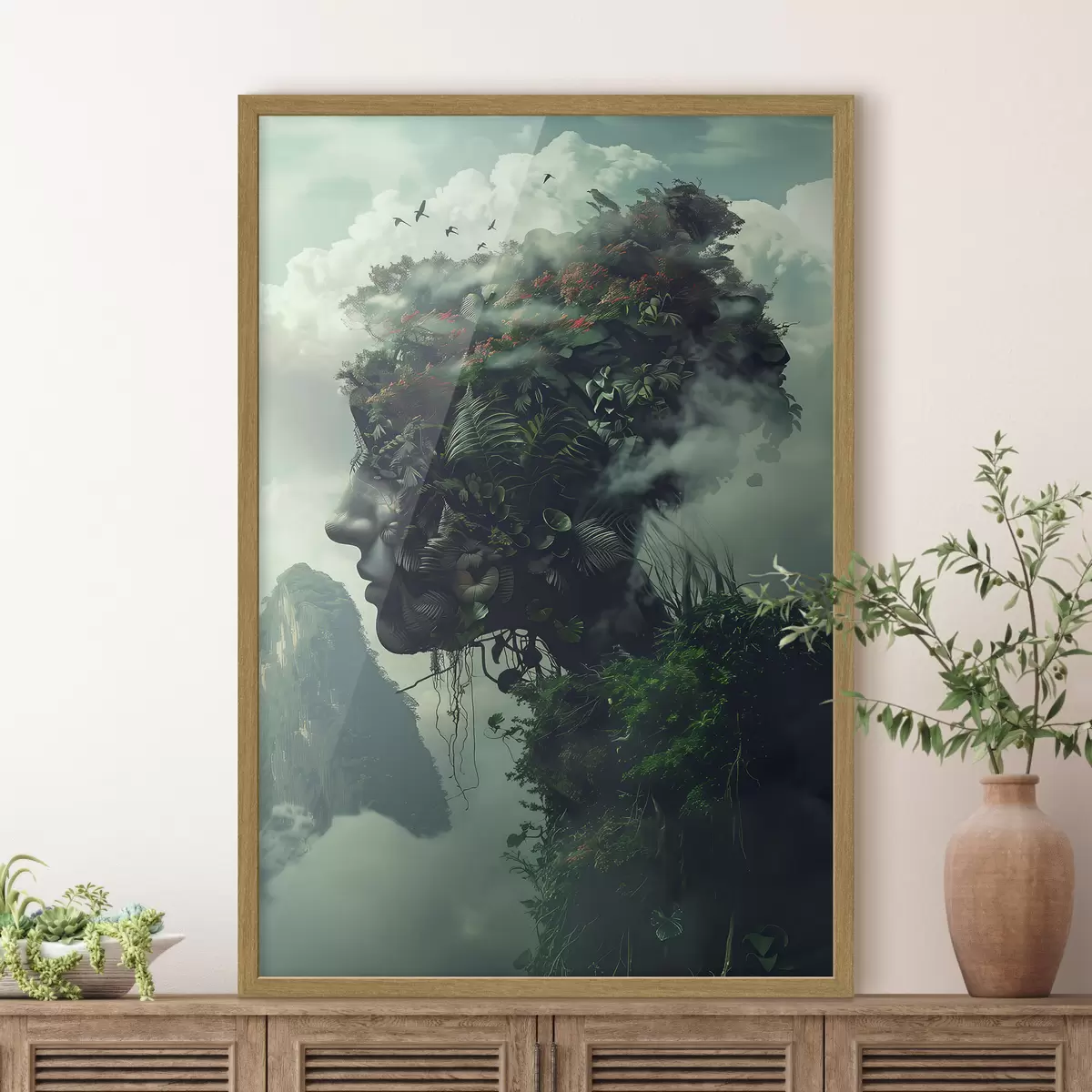 Plakat Twarze w górach f38262