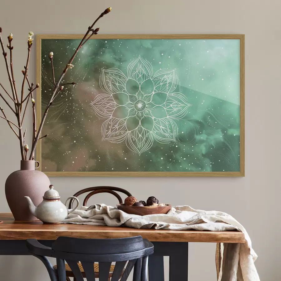 Fototapeta Mandala na tle akwareli f38530