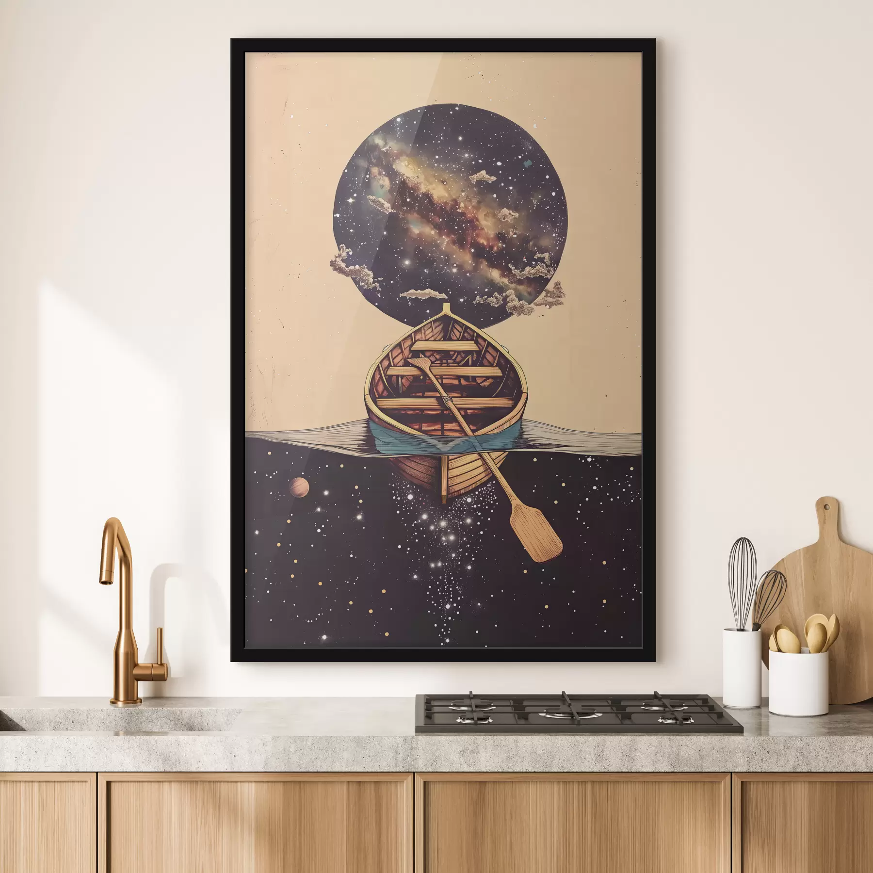 Fototapeta Łódź w stylu kosmicznym f38635