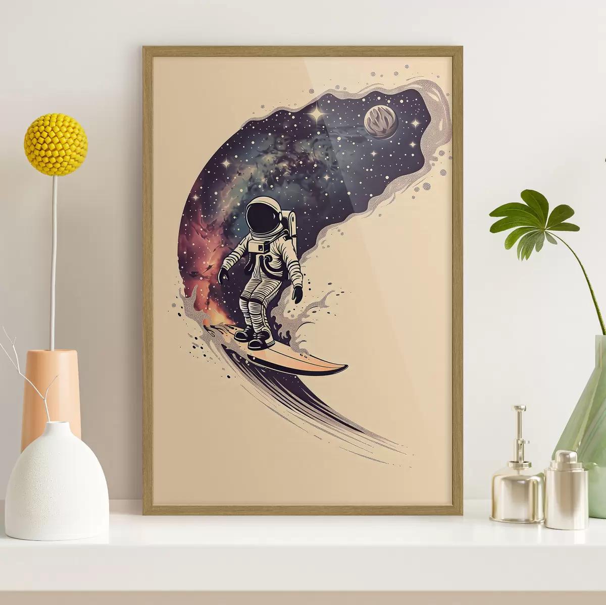 Plakat Astronauta surfer f38636
