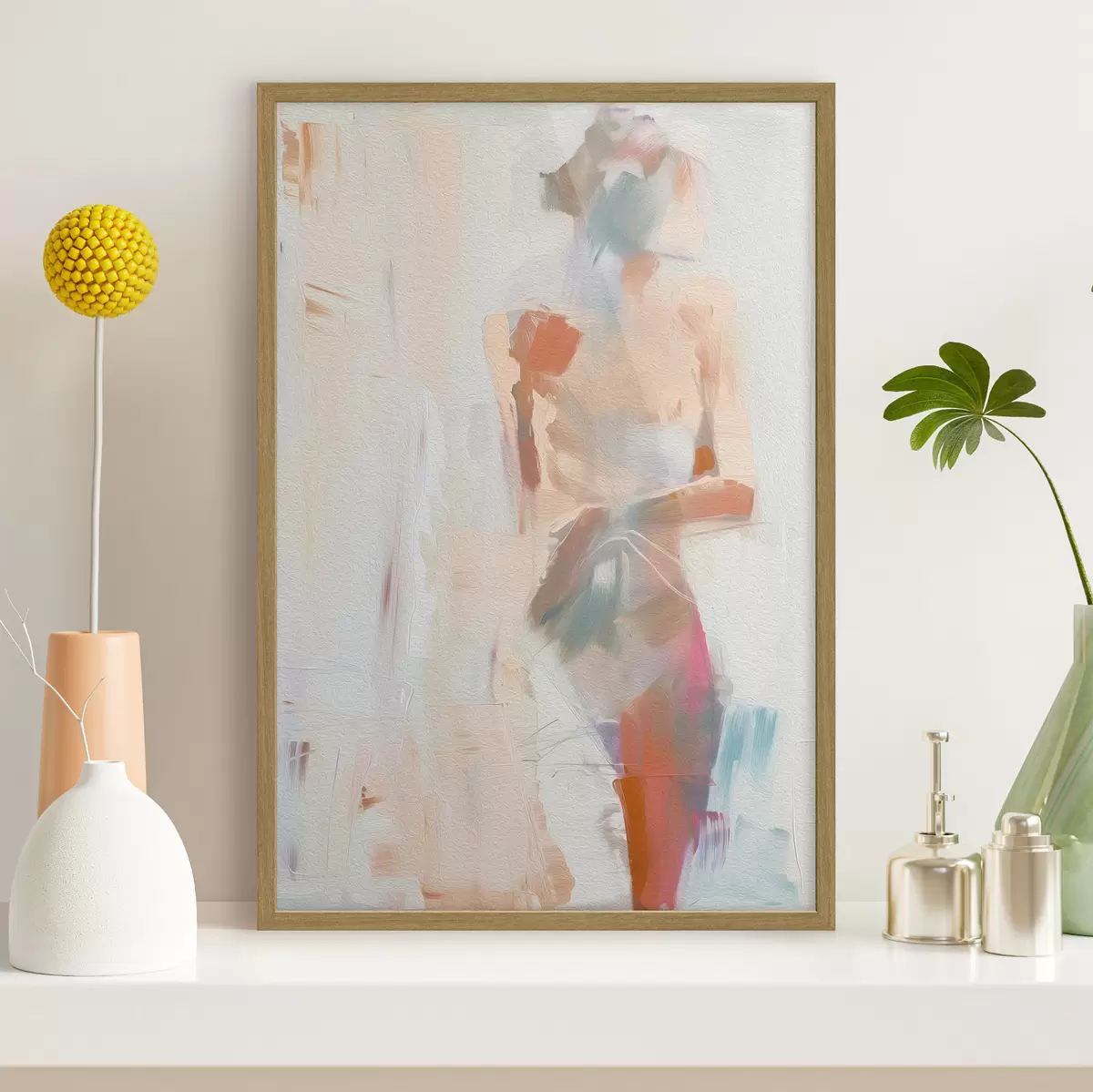 Plakat Sylwetka kobiety abstrakcja nowy trend f38783