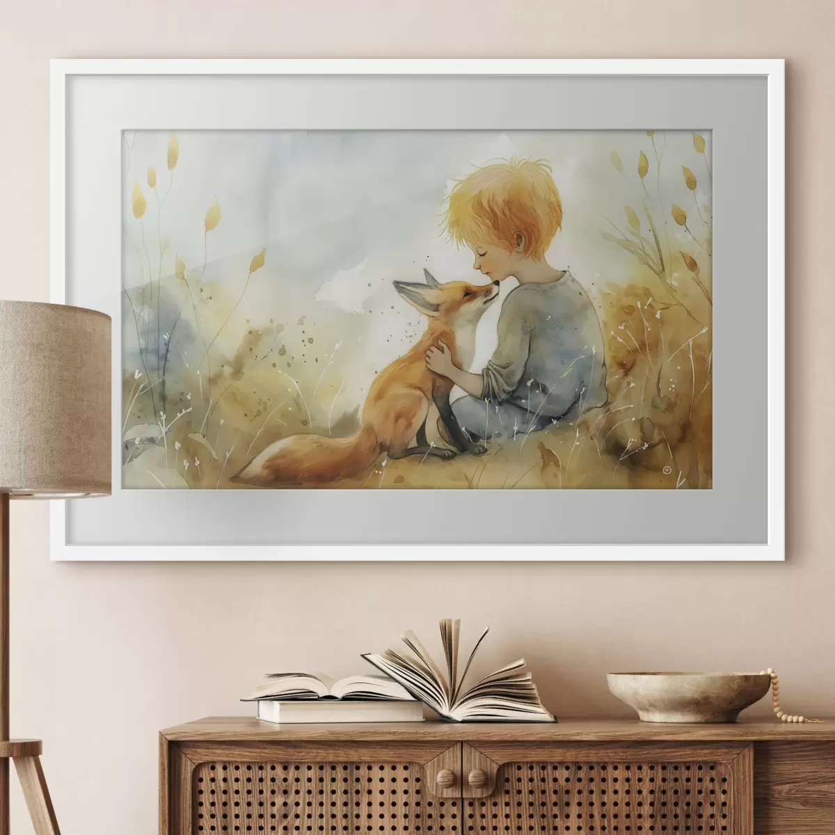 Plakat Mały Książę i lis f38790