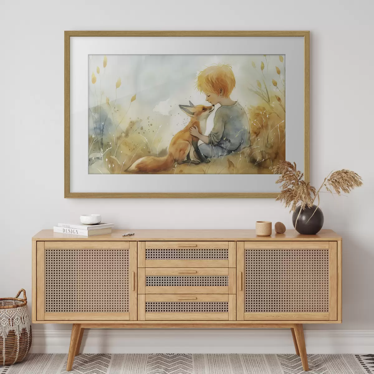 Plakat Mały Książę i lis f38790
