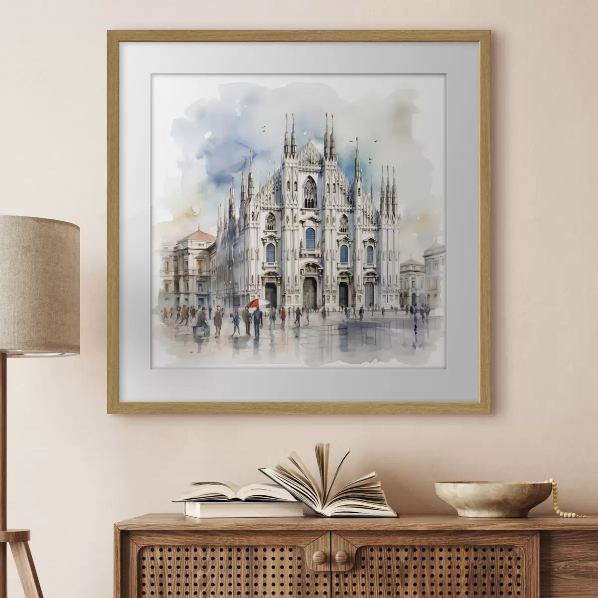 Plakat Deszcz nad Mediolanem f38938
