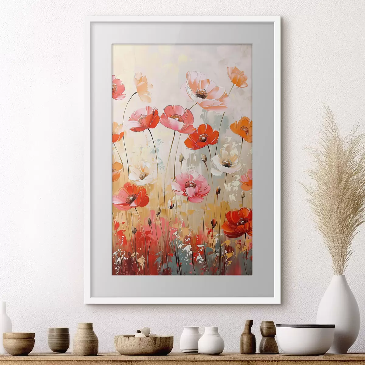 Plakat Maki na polu f39048
