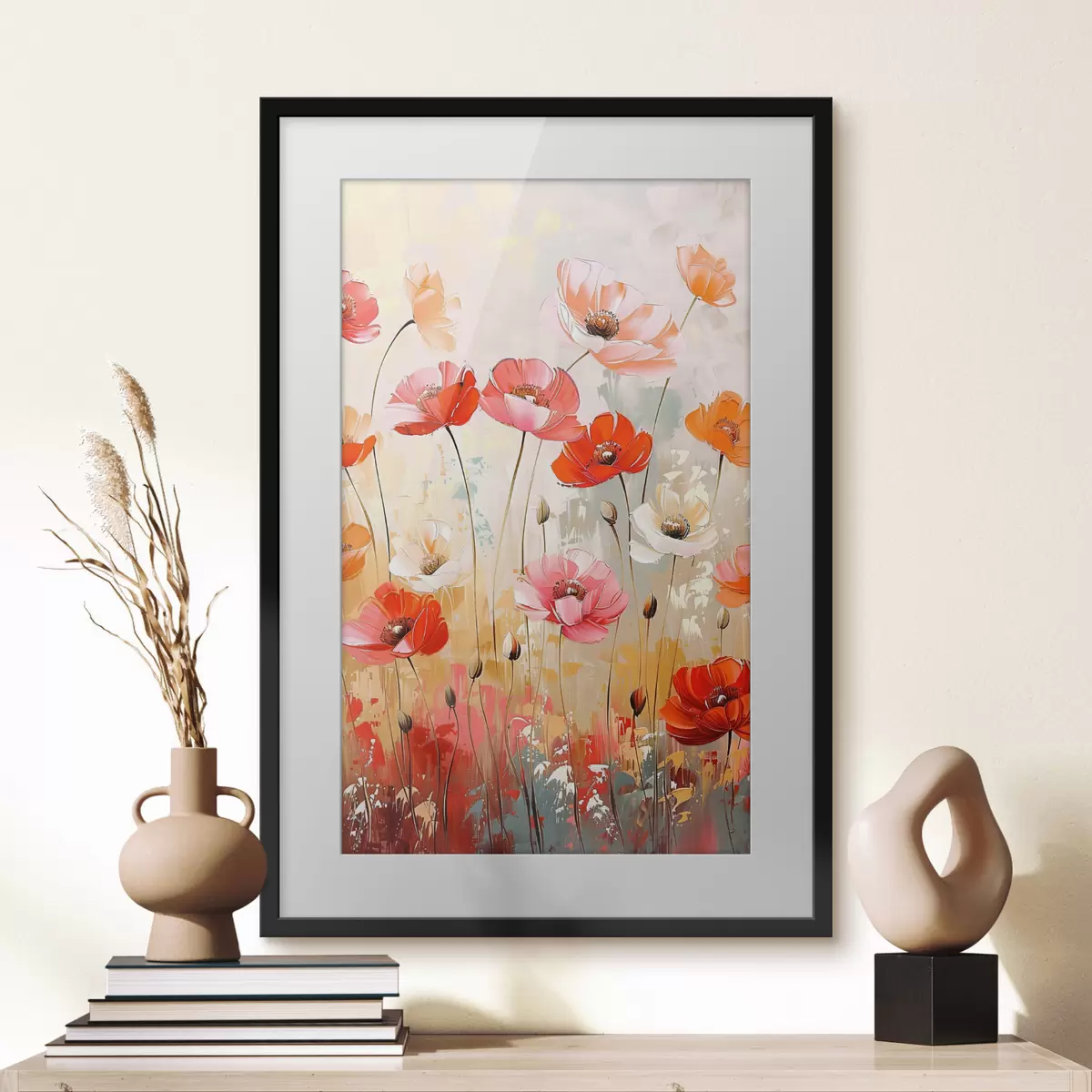 Plakat Maki na polu f39048