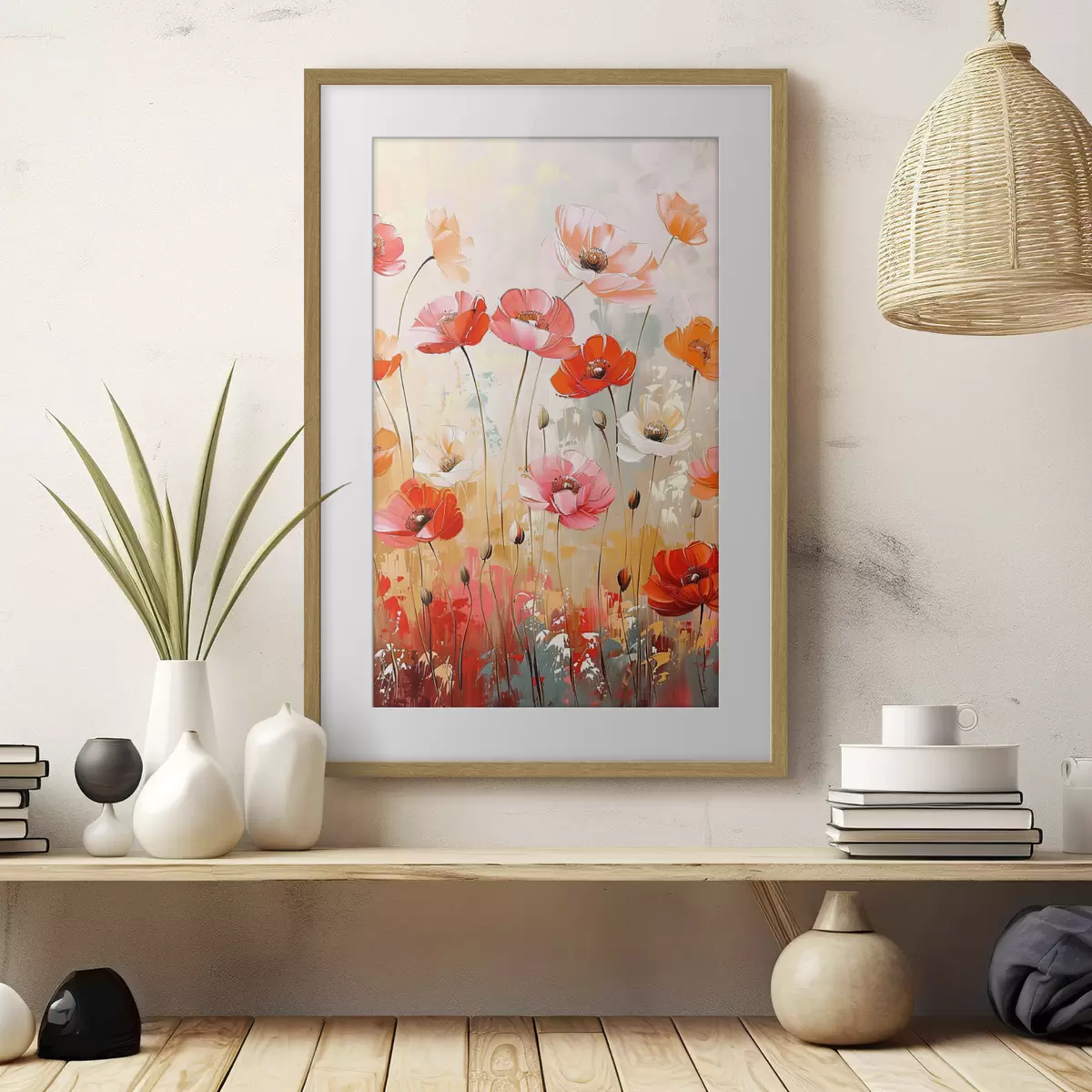 Plakat Maki na polu f39048